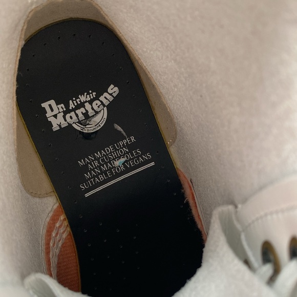 SALE!! DR MARTENS 1460 Vegan Combat Boots white black - Picture 9 of 9